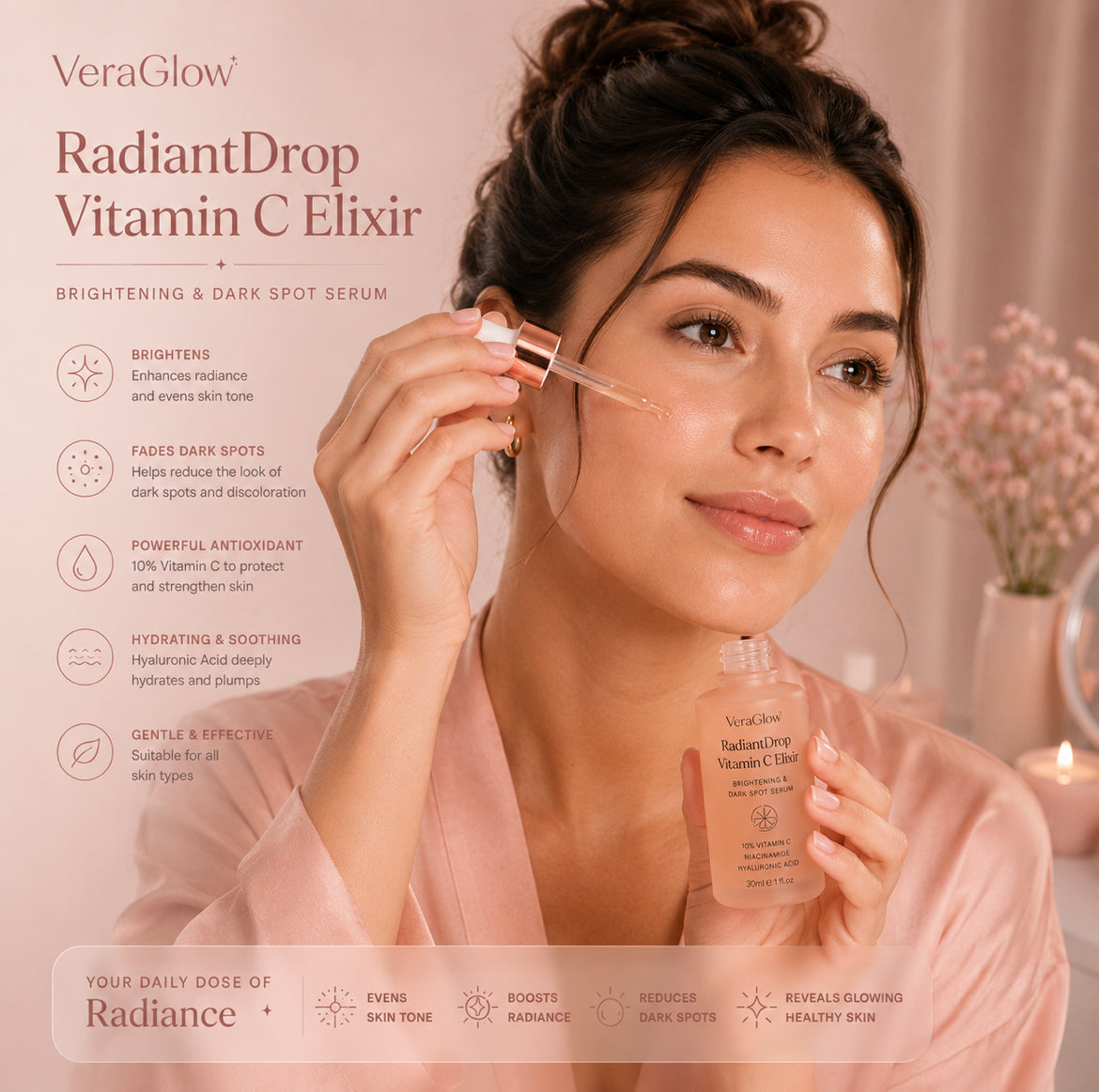 RadiantDrop Vitamin C Elixir — Brightening & Dark Spot Serum